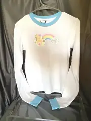 Vintage NWT PAUL FRANK Long Sleeved Thermal DAZZLE UNICORN Shirt RAINBOW 1980’s