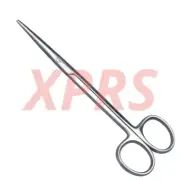 Set of 5 Metzenbaum Scissors, 7", Straight, Blunt Tips, Premium
