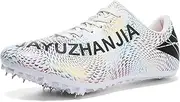 [SUMECH] Men Women Kids Track and Field Shoes 8 Spikes Athletics Running Racing Sneakers Breathable Lightweight Sprint Sport Sneakers Boys Girls