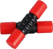 RANMING Twist Shaker ABS Double Row Shakers Percussion Instruments Medium Volumelatin Percussion Instruments for Accompaniment,Studio,Band,Drummers(Red)