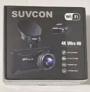BRAND NEW SEALED Suvcon dual Channel Dash Camera 4K Ultra HD 170 Wide Angle WiFi