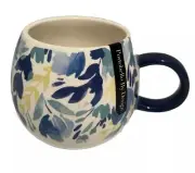 Portobello by Design Blue Yellow Floral Springtime Stoneware Coffee Mug England