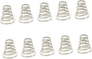 Alipis Stainless Steel Mtb Bike Wheel Spring Skewers Quick Release 10pcs Set for Mountain Bike