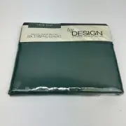 Vintage JC Penney Forest Green Flat Smooth Touch Percale 50/50 Blend 200 Twin