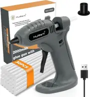 Rechargeable Cordless Hot Melt Glue Gun Fast Preheating Mini Glue Gun Kit with 3