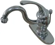 Kingston Brass KB340GL Georgian 1.2 GPM 1 Hole Bathroom Faucet - Chrome