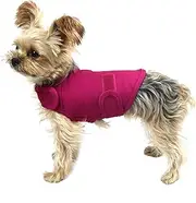 Comfort Dog Anxiety Relief Coat, Dog Anxiety Calming Vest Wrap for Thunderstorm,Travel,4th of July Fireworks,Vet Visits,Separation Anxiety Relief for Dogs (X-Small (Pack of 1), Rose)