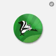 Pepe Le Pew Cartoon | 4'' X 4'' Round Decorative Magnet