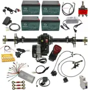 860mm Rear Axle +48V 1000W Differential Motor Battery Assembly kit Go kart Bike