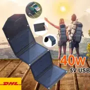 Portable Solar Mobile Phone Charger Power Bank Camping Hiking Backpack Outdoor