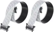 uxcell FFC FPC Cable 0.5mm Pitch 41 Pin 500mm Flexible Flat Ribbon Cables for LCD Screen,2Pcs