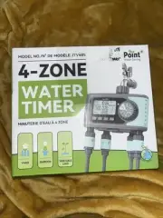 RAINPOINT Sprinkler Timer, 4 Outlets Hose Timers, 4 Zone Water Timer