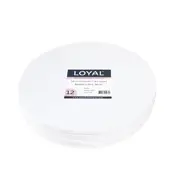 12in Round 10mm Masonite Cake Board - White