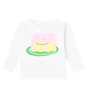 [Stella McCartney Kids] Stella McCartney Kids Printed cotton jersey T-shirt M 24 white