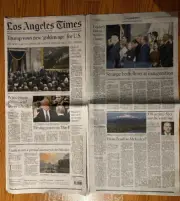 LOS ANGELES TIMES JAN 21 2025 DONALD TRUMP INAUGURATED 47TH PRESIDENT SP PRICE