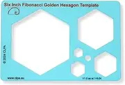 CLPA Hexagon Stencil Template for Drawing and Drafting: A Fibonacci-Inspired Hexagon Drawing Tool for Artists Allows The Simple Application of The Golden or Divine Ratio for Artistic Design