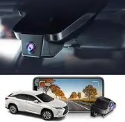 Fitcamx 4K Front and Rear Dash Cam Suitable for Lexus RX 350 450h 350L 450hl F Sport Luxury 2016 2017 2018 2019 2020 2021 2022, OEM Look, Dual 2160P+1080P HD Video WiFi, Loop Recording G-Sensor, 128GB