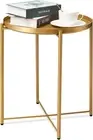 Danpinera Gold Side Table, Gold End Table for Small Spaces Outdoor Accent Table