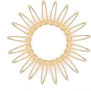 [UJOY] Hair Clips Alligator Clips 6.5cm for Craft Gold Plated 20pcs Set in Box Women Girls Kids Accessories