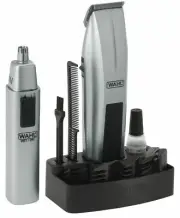 Cordless Mustache Beard Trimmer Electric Shaver Kit Men Nose Hair Brow Grooming