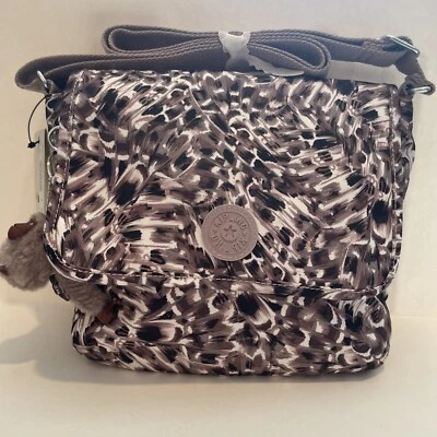 Kipling Tamsin Leopard Feathers Crossbody Bag KI1953 New $119