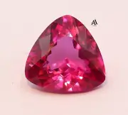 AAA+ NATURAL Pink SAPPHIRE Trillion Cut 13.40 Ct CERTIFIED Rare Loose Gemstone