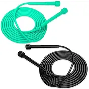 ASTIMESA 2 Pack Adjustable Jump Rope, Tangle-Free Skipping Rope for Women Men, Lightweight Speed Rope, Workout Exercise Rope for Fitness Boxing Adult Gym Outdoor Beginner