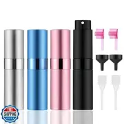 IRON BILL 4 PCS/8ml Portable Mini Perfume Atomizer Bottles, Empty Refillable