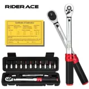 1/4 Inch Drive Click Torque Wrench 5-25 Nm 11 Piece Set Black-Au