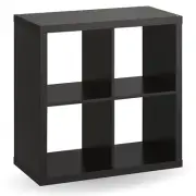 IKEA KALLAX Shelf Unit Black Brown, 30 1/8x30 1/8 " - 4 Cube Bookcase Storage