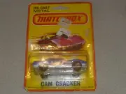 NEW MATCHBOX AMX JAVELIN CAM CRACKER CAR 1980 VINTAGE NOC SUPERFAST BLUE WHITE