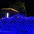 Solar Power Curtain Lights LED Fairy String Xmas Party Outdoor Garden Decor Lamp