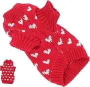 GANAZONO Dog Winter Sweater for Small Pattern Knitted Pet Clothing Warm and Comfortable Sweater for Everyday Wear and Holidays