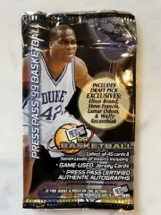 1999 Press Pass Basketball Sealed Unopened Pack 4 Cards
