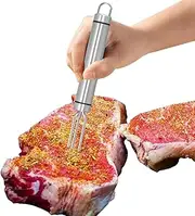Corn Cob Holders | Reusable Stainless Steel Corn Skewers for Corn On The Cob | Multifunctional Portable Kitchen Gadget with Ergonomic Handle for BBQ Sweetcorn Roasted Meat
