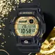CASIO 卡西歐 G-SHOCK 黑金配色運動手錶 電子錶(GD-350GB-1)