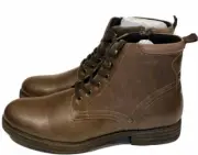 Alfani Men's Bronson Boots Tan Brown New Size 9 M Lace Up Moto