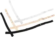 [Baluue] Low Back Strap Extender Converter with Hooks for Backless Dresses V Neck Tops Compatible with Bras