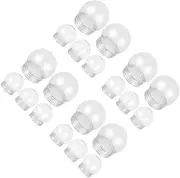 Ciieeo 4sets Water Globe Craft Kit DIY Christmas Snow Globes Plastic Craft Globe for Boys and Girls Decorative 5pcs*4
