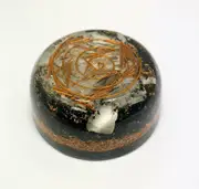 Black Tourmaline Orgonite Tower Buster - EMF Protection Chakra Crystal Orgone