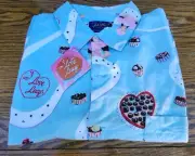 Vintage Nick and Nora Flannel L/XL Pajamas I Love Lucy NEW NWT