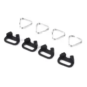 4 Pieces Stainless Steel Lug Ring Camera Strap Triangle Split Ring Adapter