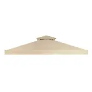 Unbranded Replacement Canopy for 10' x 10' Arrow Gazebo Durable Fabric Top Beige