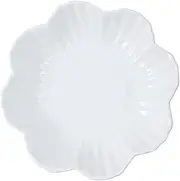FUNOMOCYA Decorative Flower Ceramic Plate Multi Use Kitchen Serving Plate for Food Appetizers and Desserts and Easy to Clean for Parties and Family Gatherings