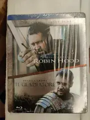 Robin Hood + Gladiator Italian Bluray Steelbook, New/Sealed