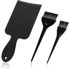 Highlighting Paddle with 2 Hair Dye Tint Brush, Black Hair Colour Board for B...