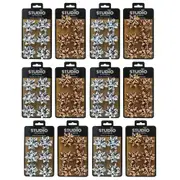 72pc Studio Gift Wrapping 5cm Metallic Bow Assorted Decoration Present Decor