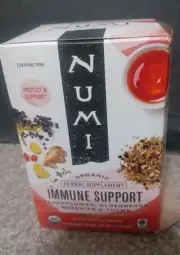 NUMI Organic Herbal Supplement IMMUNE SUPPORT 16 NON-GMO Tea Bags