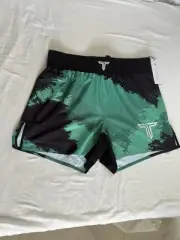 Takedown Camo Pro Fight MMA Wrestling Shorts Green X-Large