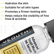 YEOUTH SNAIL MUCIN SERUM FOR FACE ADVANCED SNAIL 96 MUCIN POWER, HYDRATING